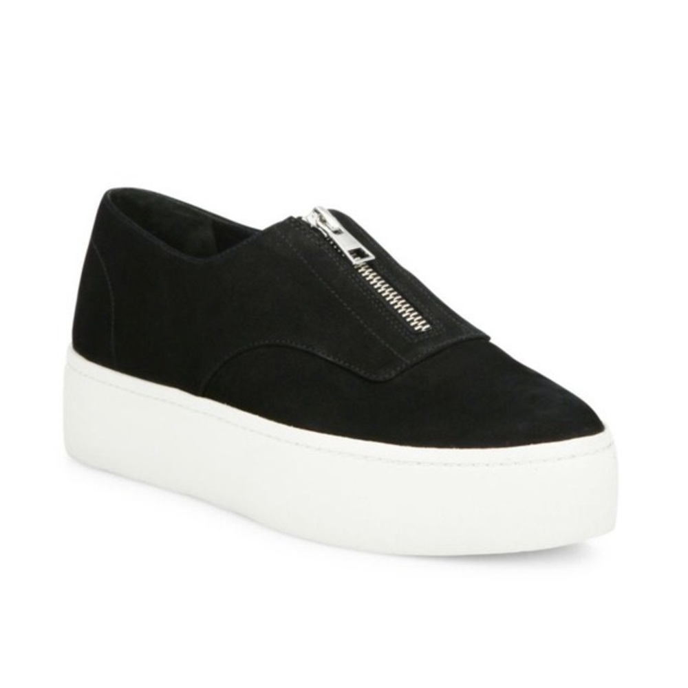 Vince Warner Zip-Front Platform Sneaker